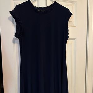 Navy blue knee length dress